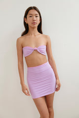 Manilow Mini Swim Skirt - Reversible Peony/Lilac