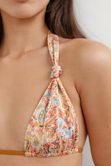 Mimi Bikini Top - Kerala Print / Giza