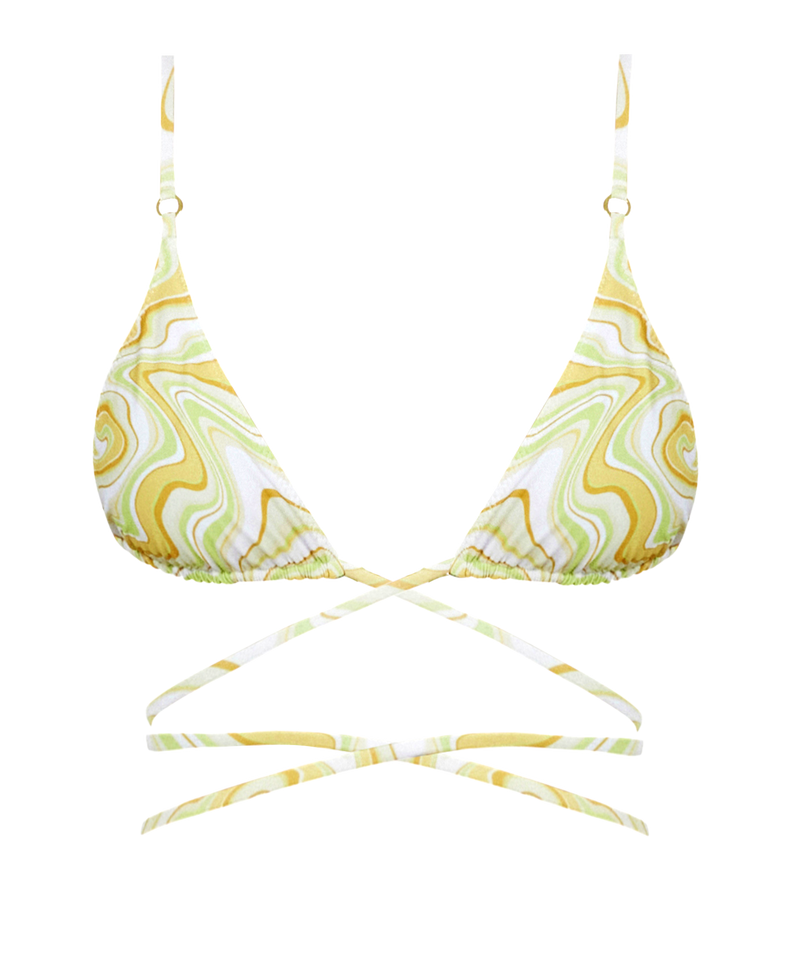 Talise String Bikini Top - Goldie Print