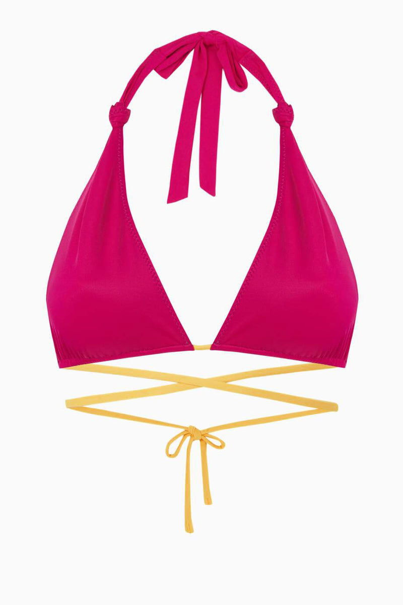 Rico Bikini Top - Calypso/Yuzu Contrast