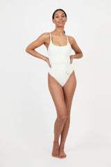Gisele Scoop Neck One Piece - Ivory