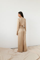 Happy Wide Leg Pant - Sand