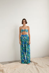 Happy Wide Leg Pant - Aster Blue