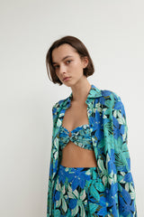 Happy Wide Leg Pant - Aster Blue
