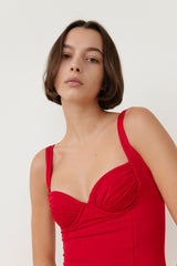 Kelly Underwire One Piece - Crimson