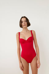 Kelly Underwire One Piece - Crimson