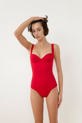 Kelly Underwire One Piece - Crimson