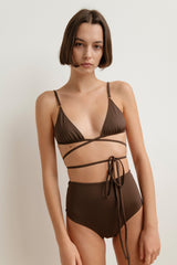 Oslo High Waist Bottom - Chocolate