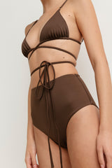 Oslo High Waist Bottom - Chocolate
