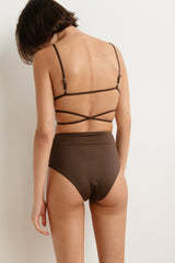 Oslo High Waist Bottom - Chocolate
