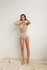 Oslo High Waist Bottom - Bone