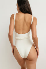 Raja Scoop Neck One Piece - Ivory
