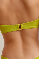 Rhea Bandeau Top - Chartreuse