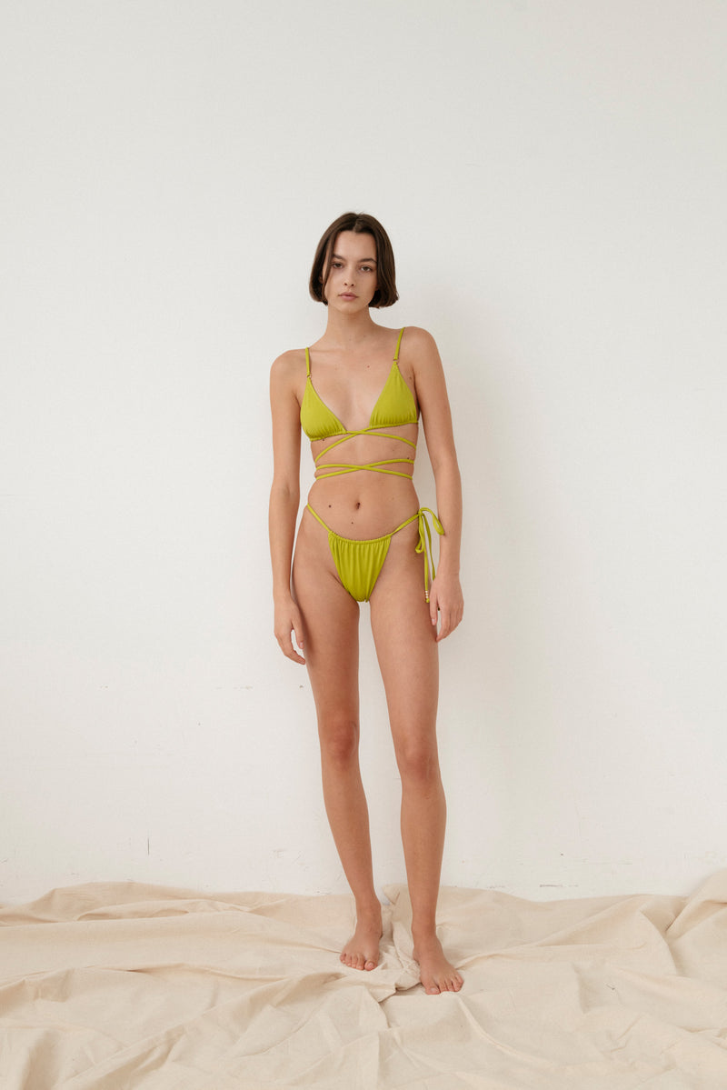Talise Triangle Top - Chartreuse